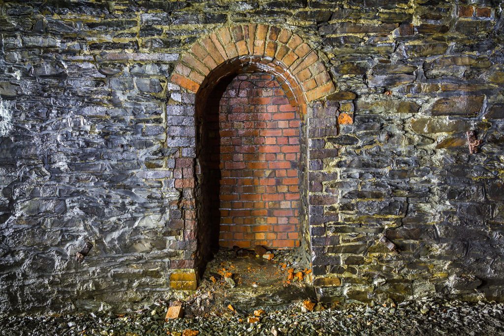 One of the refuges with a brick rear.